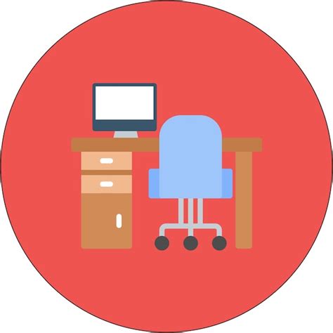 Premium Vector Workplace Vector Illustration Style