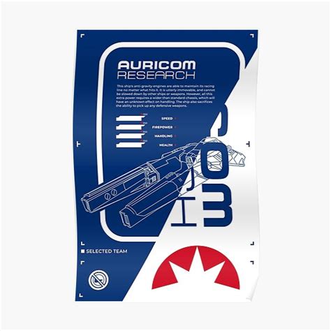 Wipeout 2049 Auricom Prototype Poster For Sale By Honigstute