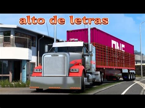 Subiendo El Alto De Letras Con Tractomula Freightliner American Truck