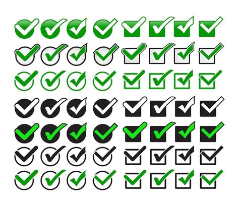 56 Icono de marca de verificación símbolo de marca Comprobación de