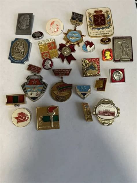 Lot Badges Pin S Insignes Sovi Tiques L Nine Lenin Urss Cccp Ussr