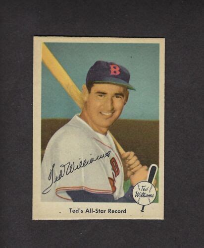 Ted Williams Fleer Baseball Card High Grade Set Break Ex Mt