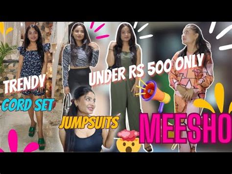 Trendy Cord Set And Jumpsuits Under Rs 500 MEESHO Cordsets Try On