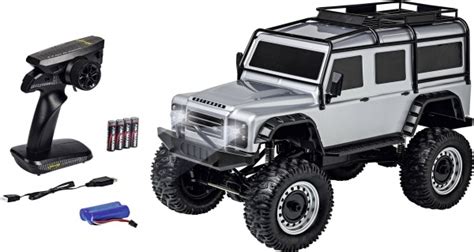 Carson RC Land Rover Defender Rock Crawler 1 8 stříbrná RCobchod cz