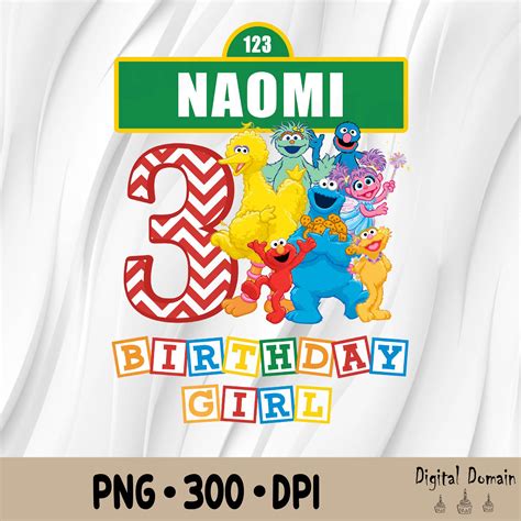 Sesame Street Birthday Png, Sesame Street Gift, Sesame Stree | Inspire