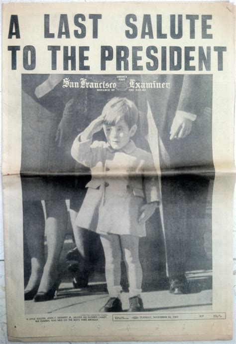 John F. Kennedy Jr. Salutes his Father's Casket by [Kennedy Jr.], [John ...