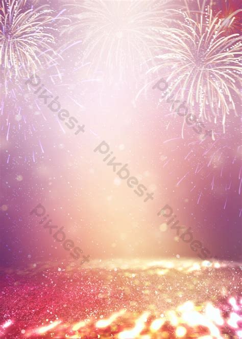 Romantic Fireworks 2023 Pink Background Psd Free Download Pikbest
