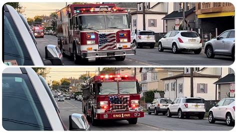 Passaic Fire Dept Rescue And Engine Responding On Paulison Avenue