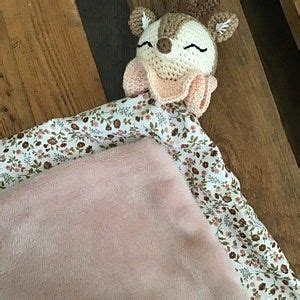 Doudou Crochet Doudou Lange Doudou Cerf Doudou Biche Etsy France