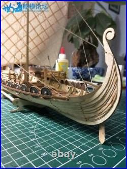 Drakkar Dragon Viking Sailboat Wooden Boat Ship With Sail Model Kit