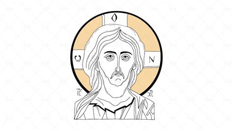 Jesus Christ Christian Icon Illustration - Graphics | Motion Array