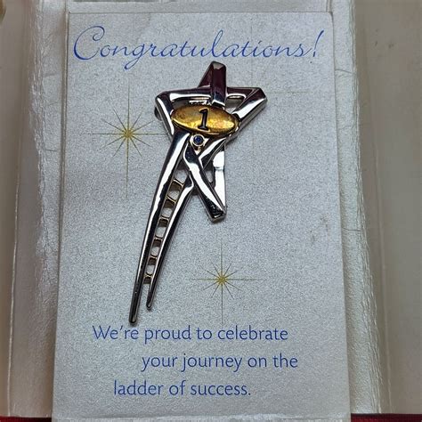 Mary Kay Rising Star Ladder Success Pin Brooch Gold S Gem