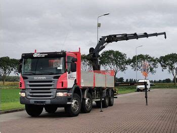 Scania P Hiab Ep Hipro Dropside Flatbed Truck From Netherlands