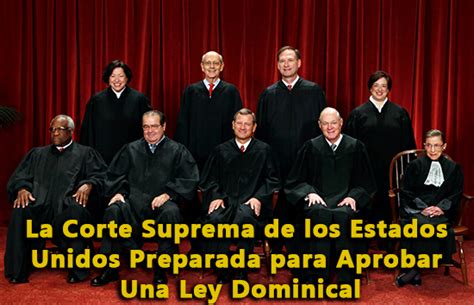 La Corte Suprema De Los Estados Unidos Preparada Para Aprobar Una Ley Dominical