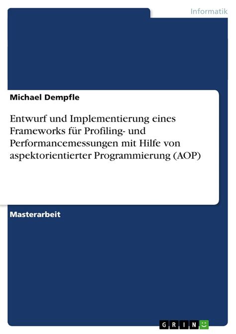 Amazon Entwurf Und Implementierung Eines Frameworks Fuer Profiling