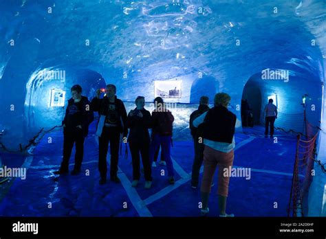 Ice Cave Grotte De Glace La Mer De Glace Chamonix Mont Blanc