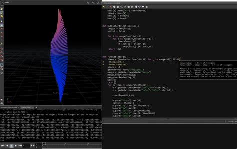 Python Visualizing Bubble Sort Algorithm Sidefx