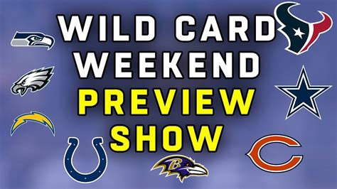 Wild Card Weekend Full Preview Show Youtube