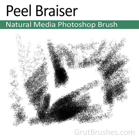 Peel Braiser - Photoshop Charcoal Brush - Grutbrushes.com