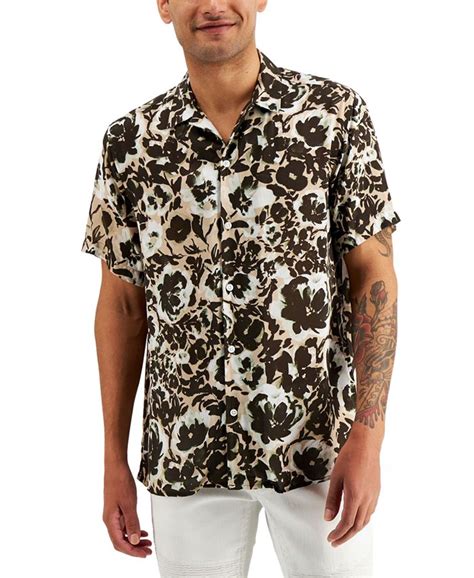 Inc International Concepts Mens Floral Print Shirt Created For Macys