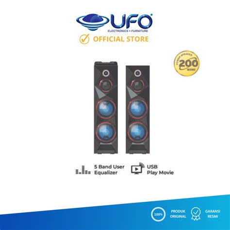 Polytron Pas8c28 Bluetooth Speaker Aktif Karaoke 8 Inch Ufo