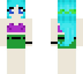 Modern Mermaid Princess | Minecraft Skin