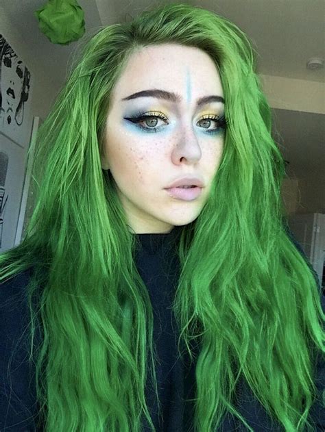 Pin By Othonoi System On Psevdis Sev Green Hair Colors Green Hair Neon Green Hair