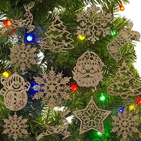 Juego de adornos de Navidad blancos para decoraciones de árbol d