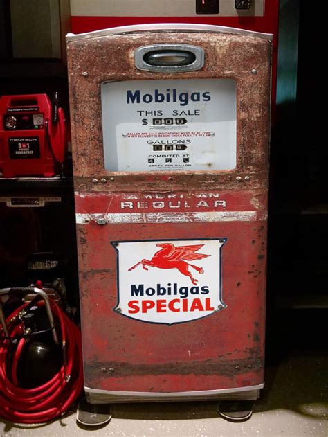 MobilGas Special Vintage Gas Pump Refrigerator Wrap RM Wraps LLC