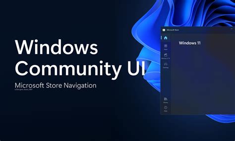 Windows Community UI Microsoft Store Nav Figma Community