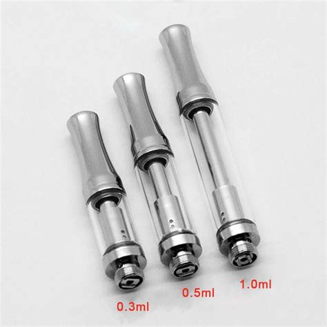 Vaporizer Pen Cartridges 510 Thread Glass Oil Atomizer Tank 92a3 Vape Cartridge Round Drip Tip