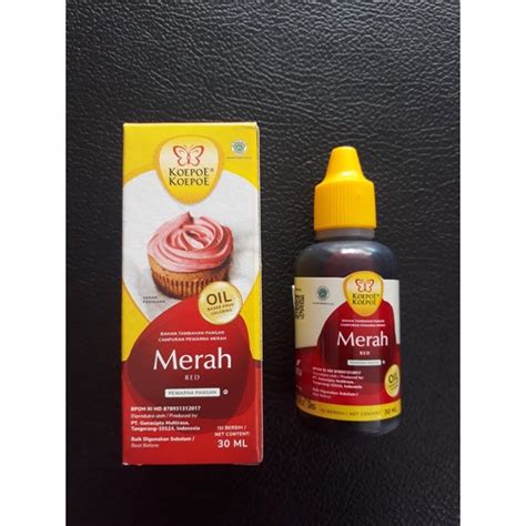 Jual Pewarna Makanan Koepoe Koepoe Oil Based Food Coloring Minyak 30ml