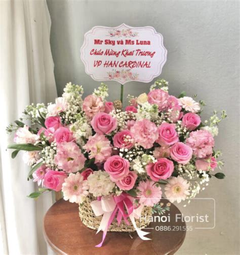 LẴNG HOA ĐẸP CHÚC MỪNG KHAI TRƯƠNG ĐẸP RẺ Hanoi Florist