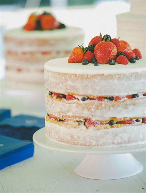 Bolo De Casamento Dusted Naked Cake Noiva Tranquila Assessoria De