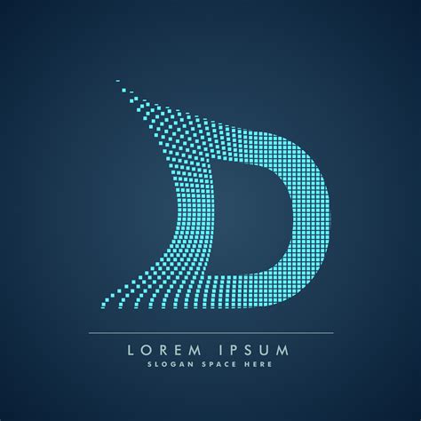 Abstract Creative Dots Logo Letter D Download Free Vector Art Stock