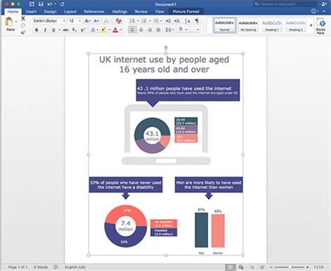 Cómo crear una infografía atractiva en Word en 5 pasos con ejemplos