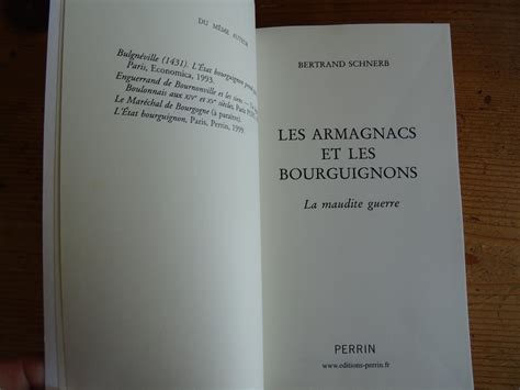 Les Armagnacs Et Les Bourguignons La Maudite Guerre By Schnerb Bertrand