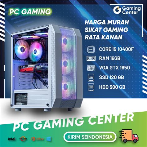 Jual PC GAMING FULLSET INTEL CORE I5 VGA GTX 1650 4GB RAKIT PC GAMING