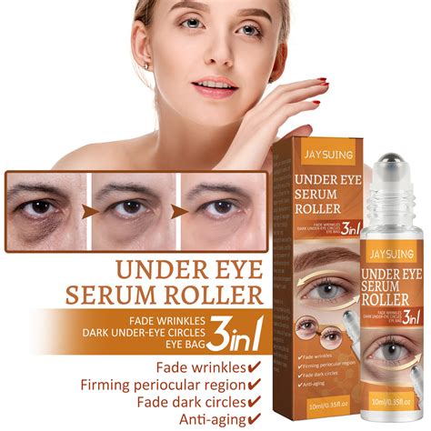 Under Eye Roller With Caffeine Vitamin C And Peptides Energizing Eye Serum For Dark Circles