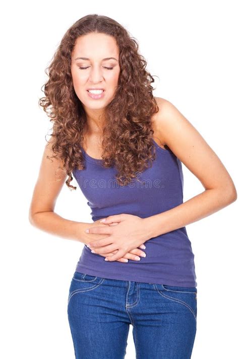 Woman With Stomach Ache Stock Photo Image Of Medical