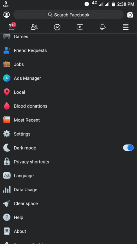 How To Enable Dark Mode In Facebook Lite App Techotn