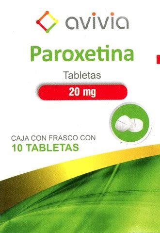 Paroxetina Avivia C Tabs Mg Paroxetina Rajocyn