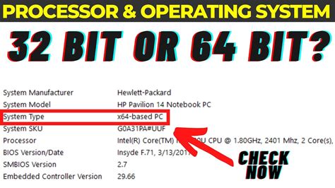 32 Bit Or 64 Bit Check Your Computer Laptop Processor And Operating