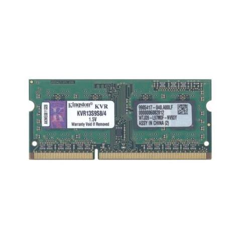 KVR13S9S8/4 Kingston 4GB SODIMM Laptop Memory