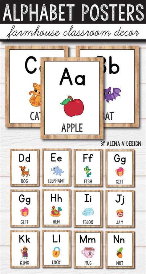 Free Alphabet Poster Printables