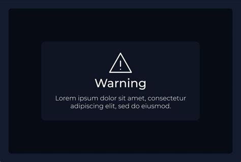 Premium Vector Warning Message Ui Element Template