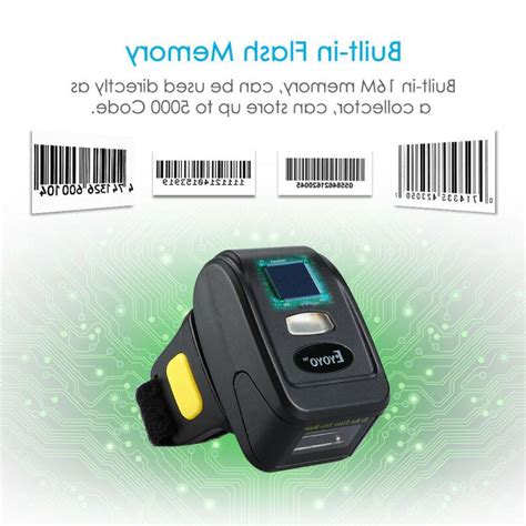 Portable Wearable Ring 1D Wireless Bluetooth Barcode Scanner