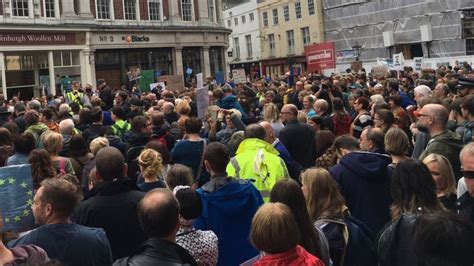 Thousands At March For Europe Brexit Protest Bbc News