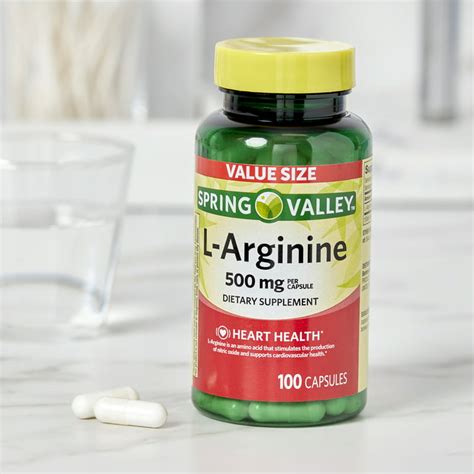 Spring Valley L Arginine 500mg 100 Caps Wallstarr