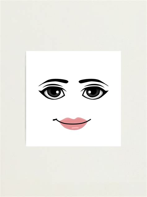 Roblox Woman Face Hd Photographic Print For Sale By Nonstandard Redbubble